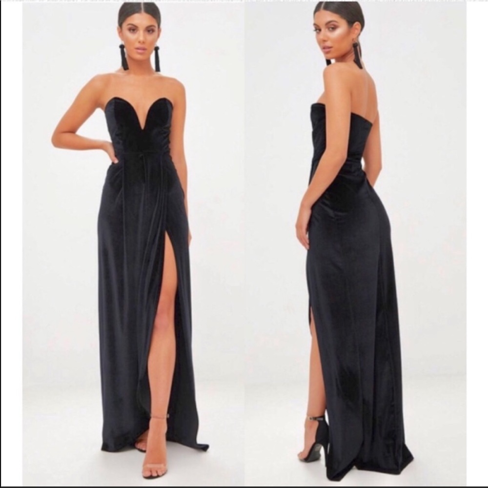 Strapless maxi dress